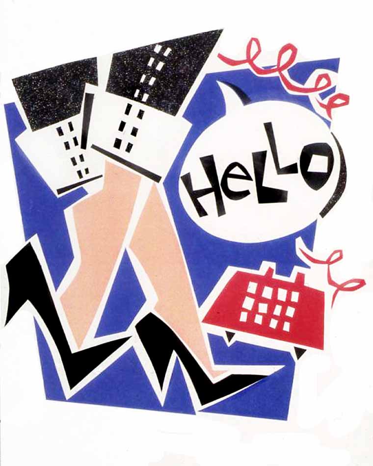 Hello - cut paper