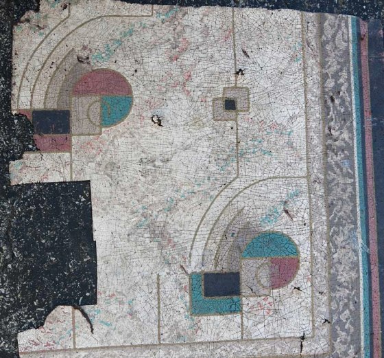 Linoleum in driveway