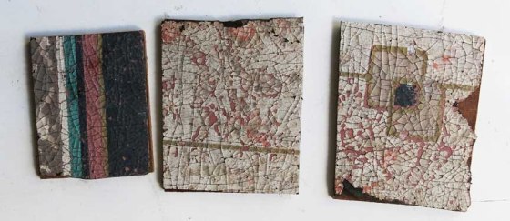 Linoleum on masonite