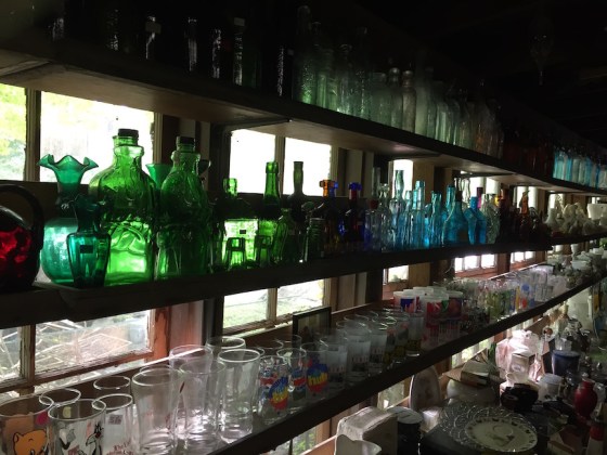 bottle shelves