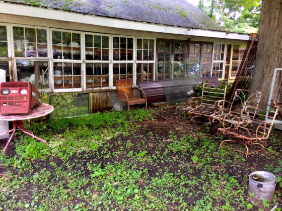 bottle shop backyard